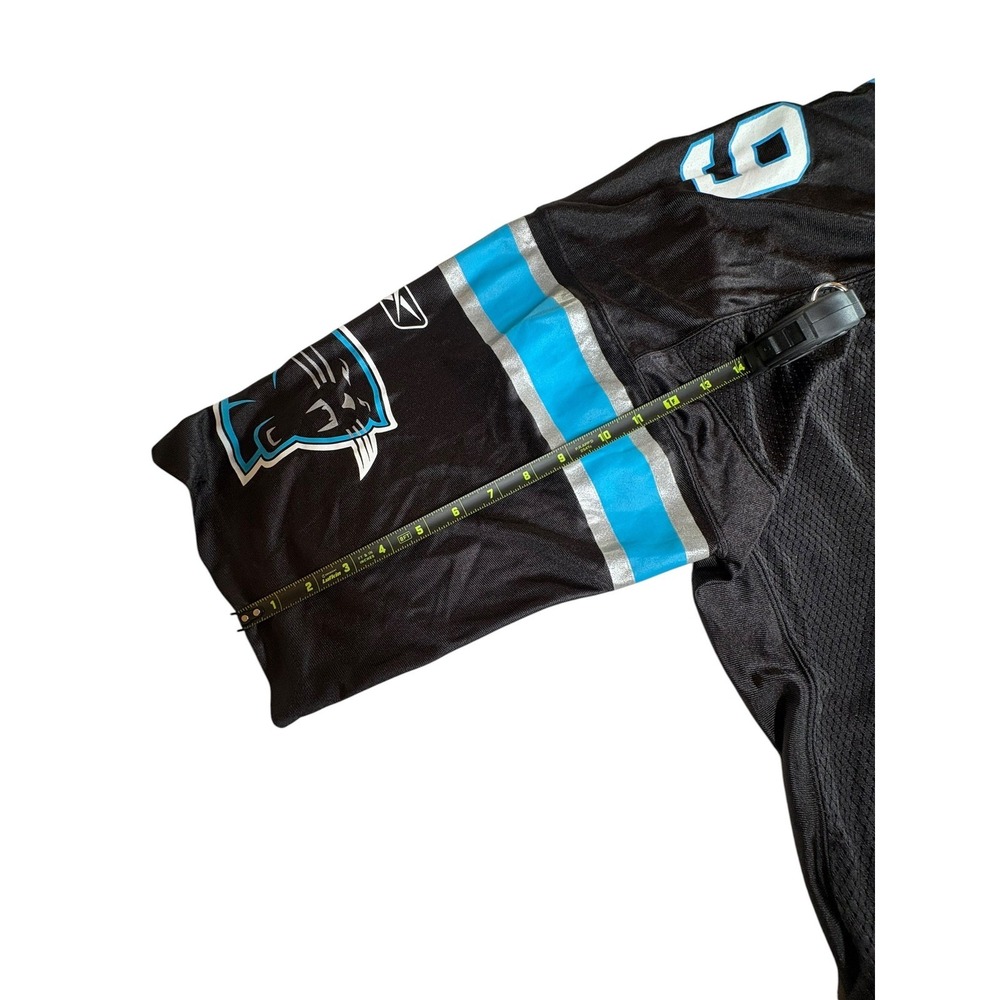 Reebok NFL Carolina Panthers Steve Smith 89 Jersey Mens XXL Black Mesh Football - Picture 11 of 13